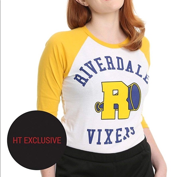 Hot Topic Tops - Riverdale vixens exclusive raglan tee